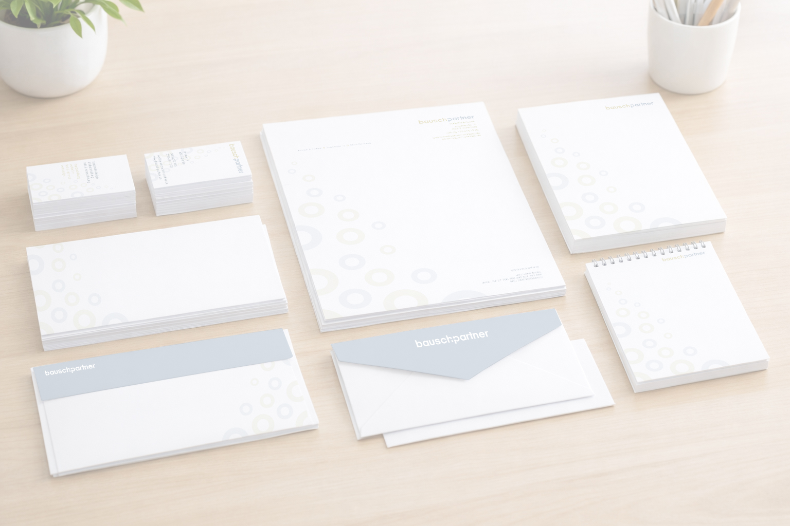 Corporate Oder Geschaeftsausstattung Hell